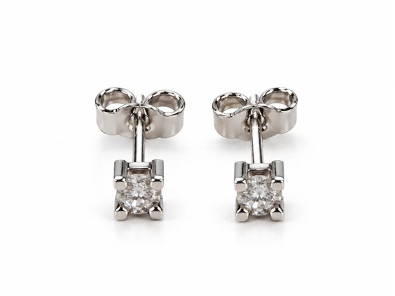 Pendientes Idee Preziose dal 1987 Mujer in Oro blanco Diamante 0.25 Ct IP.OK18B/35D - IP.OK18B/35D